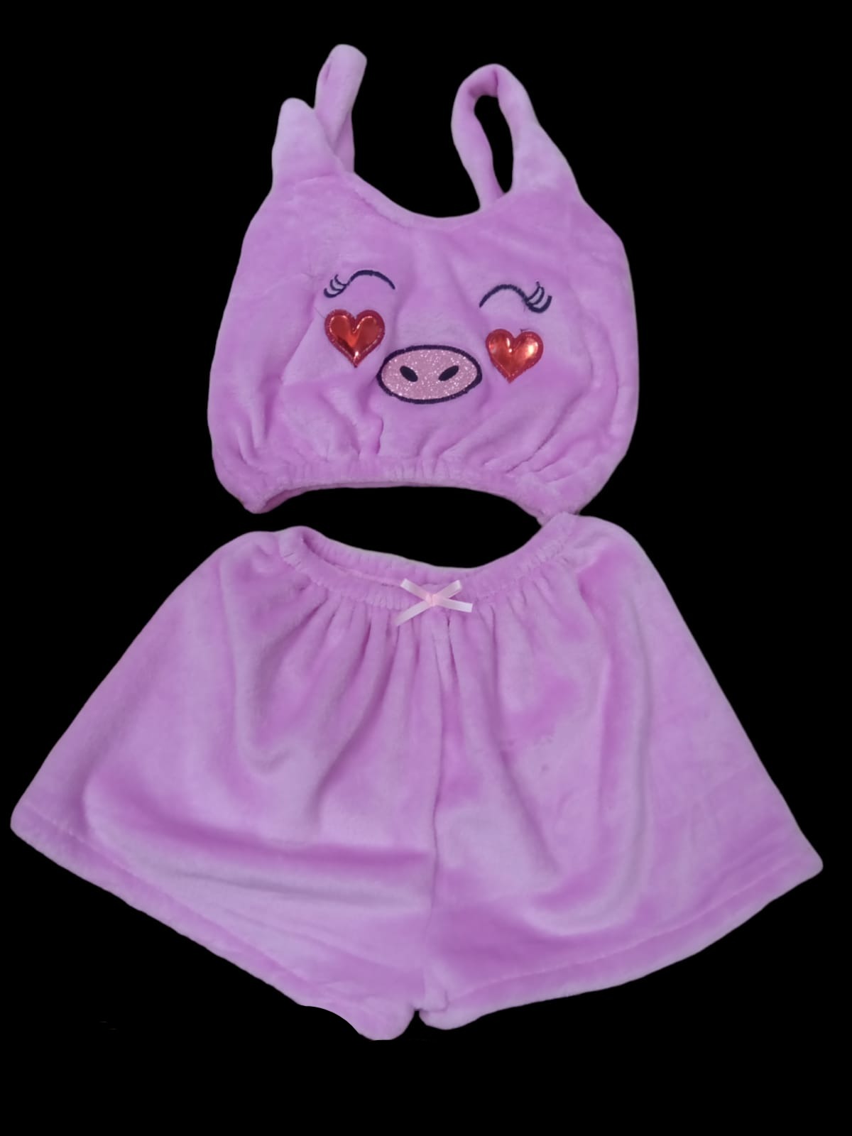 Cerdito Pijama Top con shorts