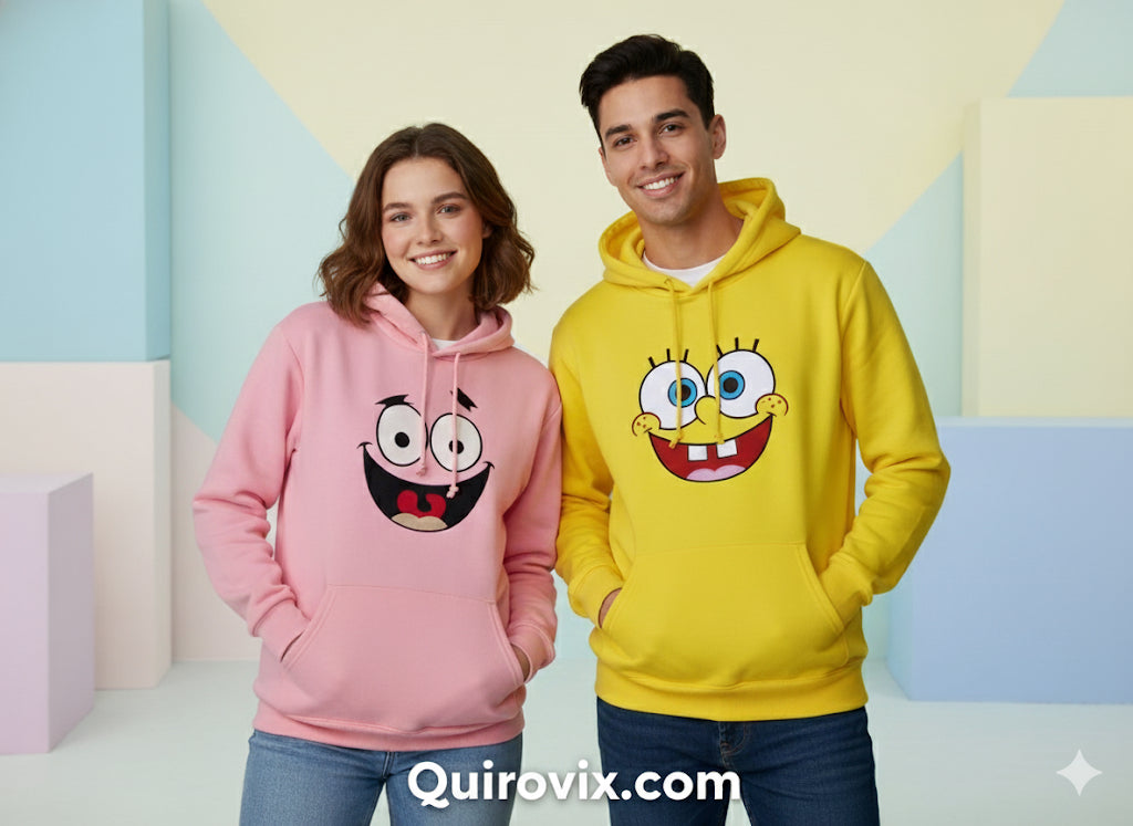 Sudaderas Dúo Bob Esponja y Patricio