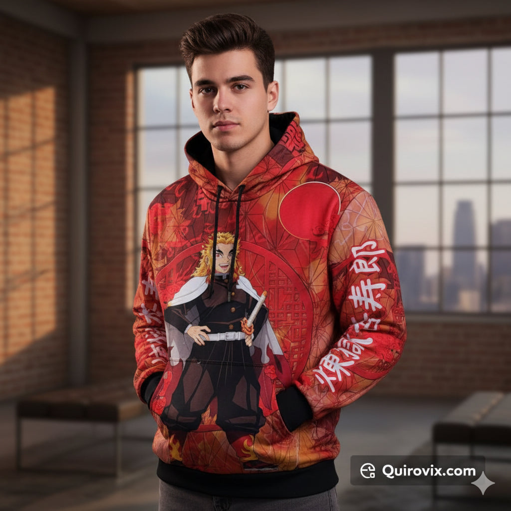 Sudadera Rengoku Demon Slayer Kimetsu no Yaiba