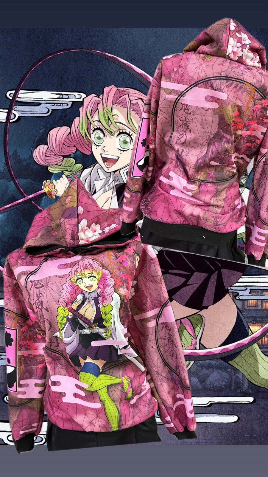 Sudadera Mitsuri Demon Slayer Kimetsu no Yaiba