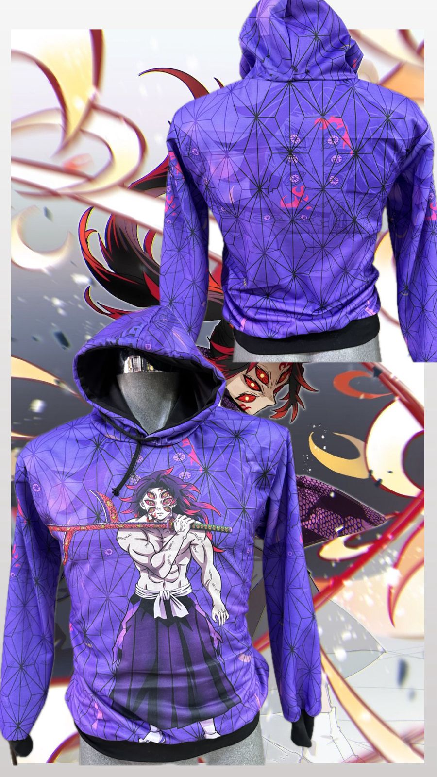 Sudadera Kokushibo Demon Slayer Kimetsu no Yaiba