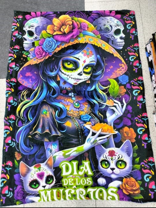 Frazada Día de Muertos