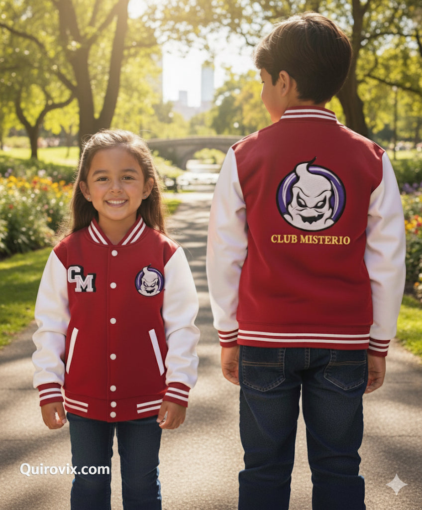 Chamarra Roja Bordada Club Misterio Fede Vigevani