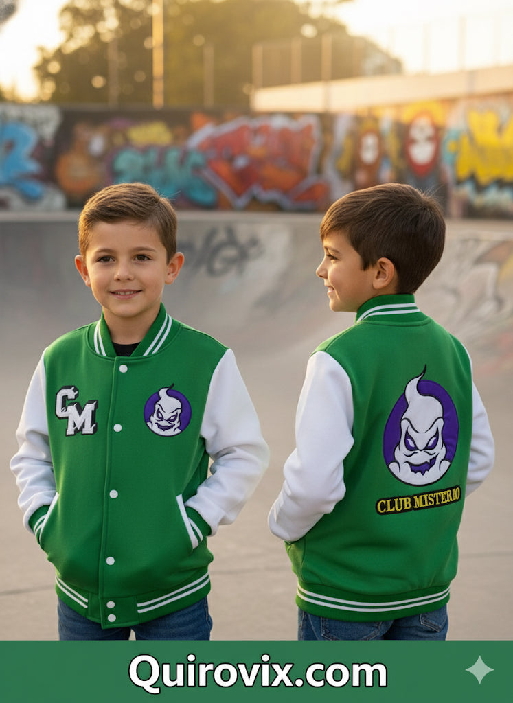 Chamarra Verde Bordada Club Misterio Fede Vigevani