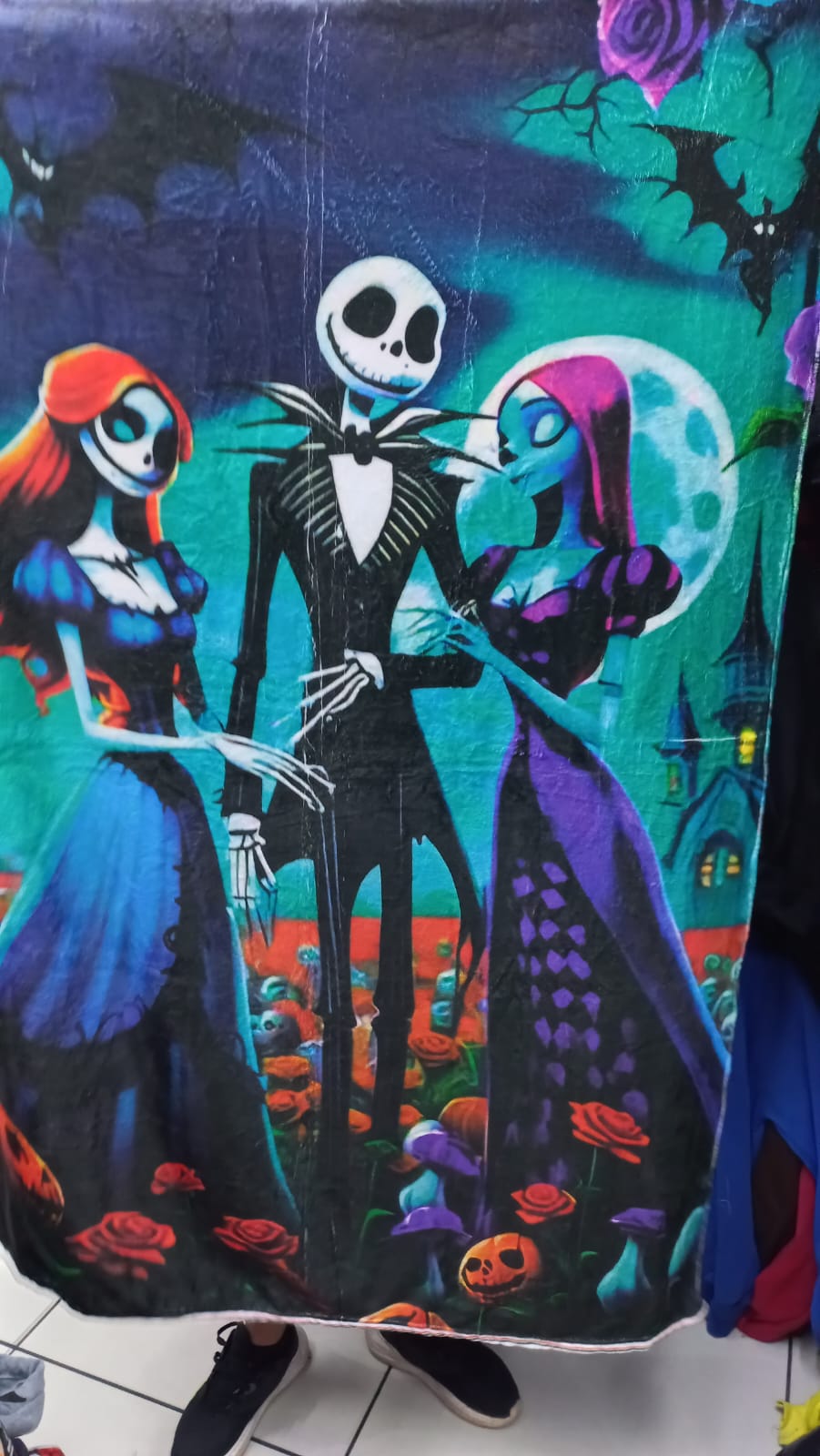 Frazada El Extraño Mundo de Jack y Sally