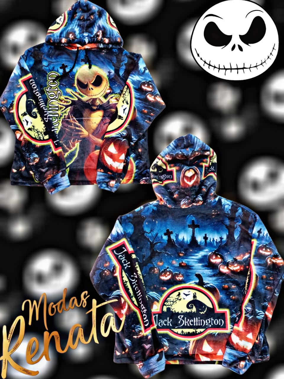 Maxi Sudadera El Extraño Mundo de Jack Skellington