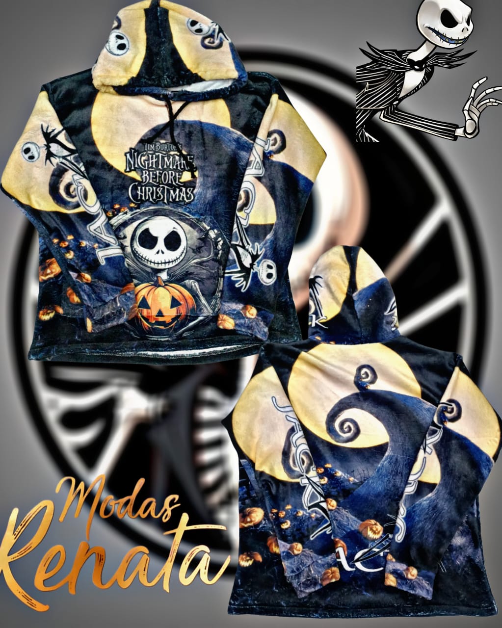 Maxi sudadera El Extraño Mundo de Jack Skellington