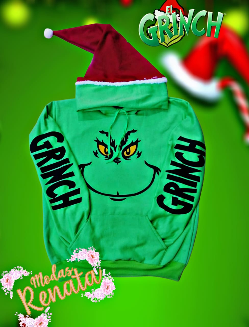 Sudadera con Gorro El Grinch