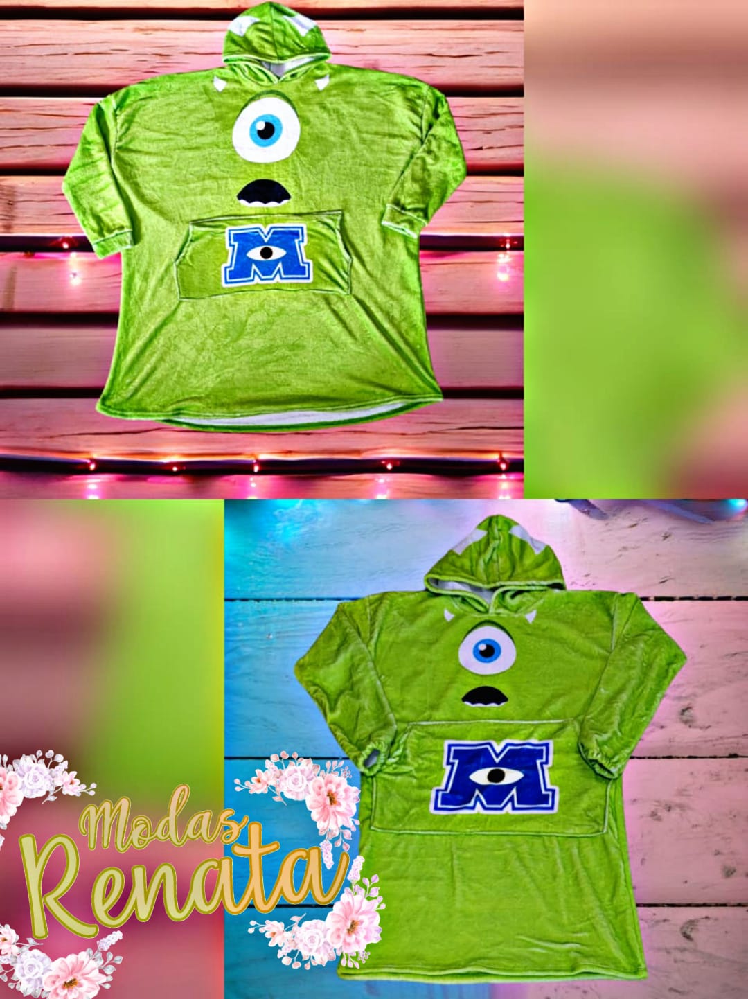 Maxisudadera Monsters Inc Mike Wazowski