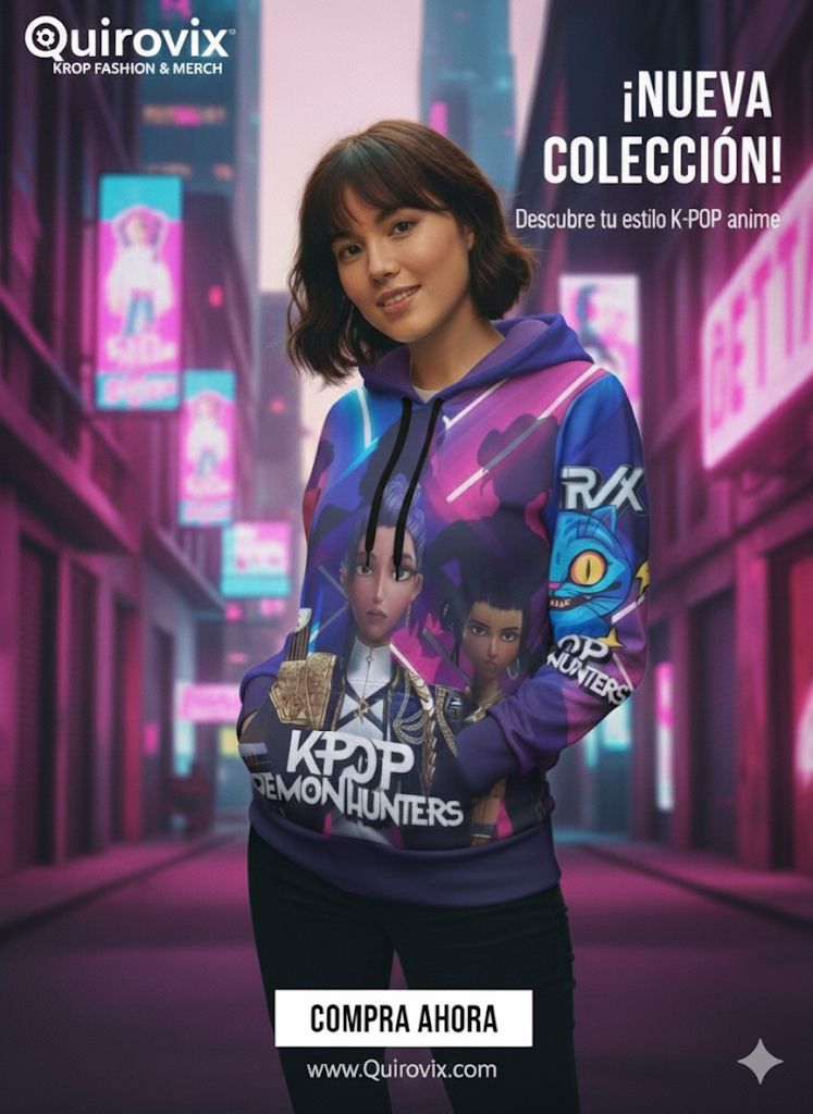Sudadera Guerreras K-pop Huntrix Neón