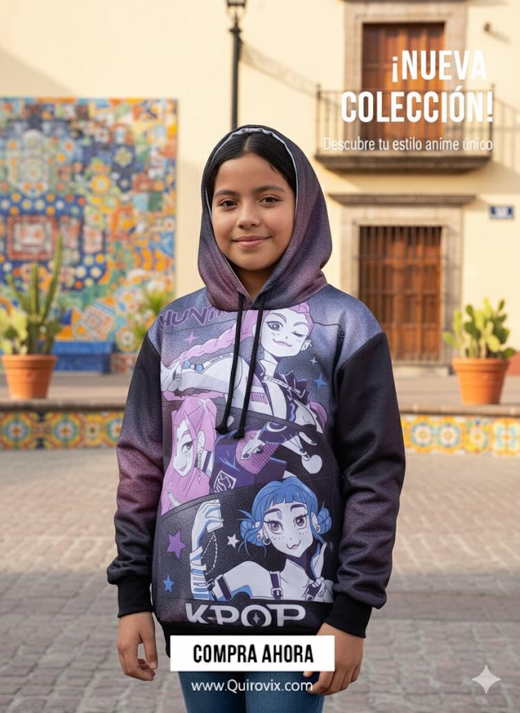 Sudadera Guerreras K-pop Huntrix Noir