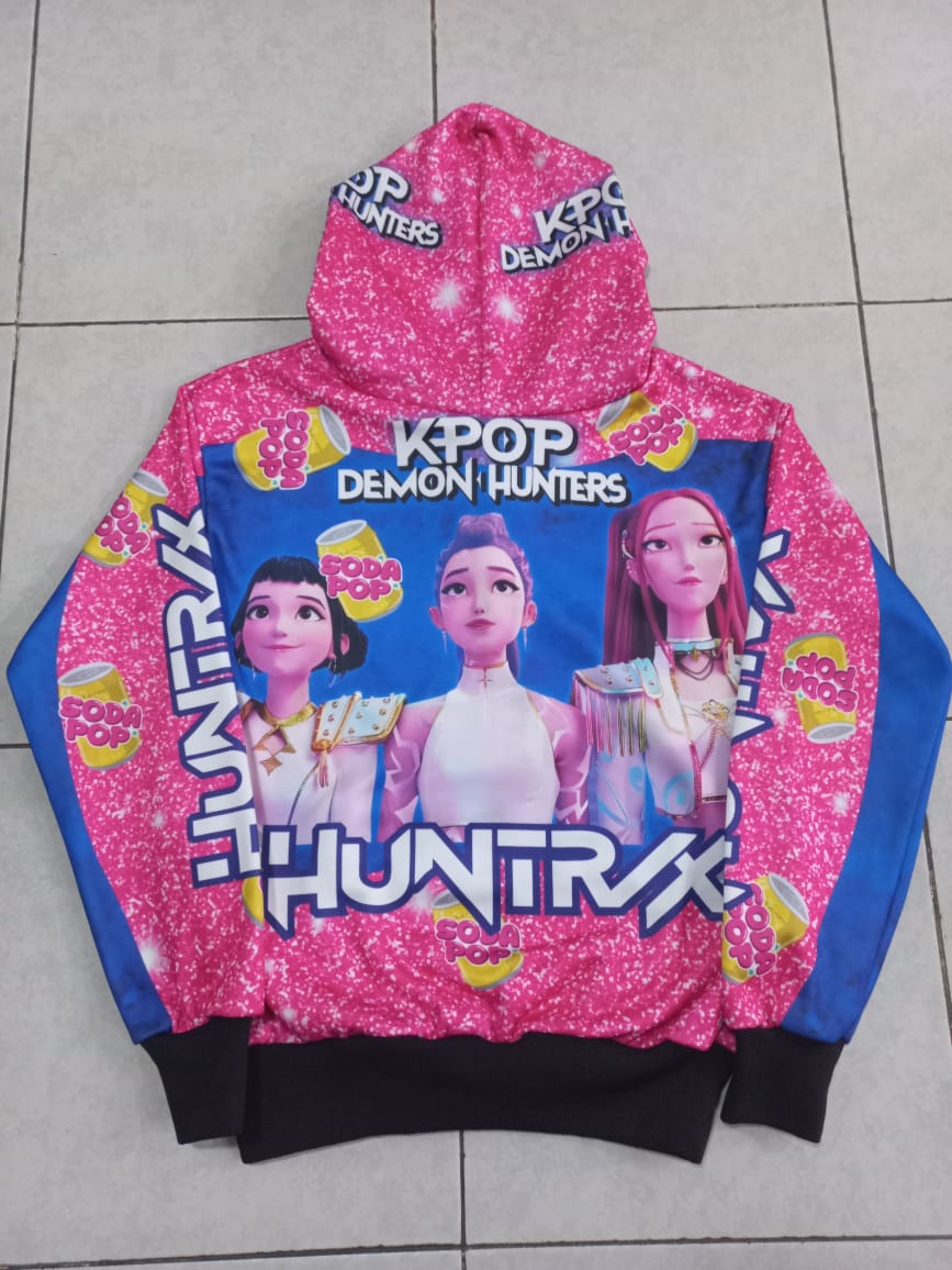 Sudadera Guerreras K-pop Huntrix Rosas