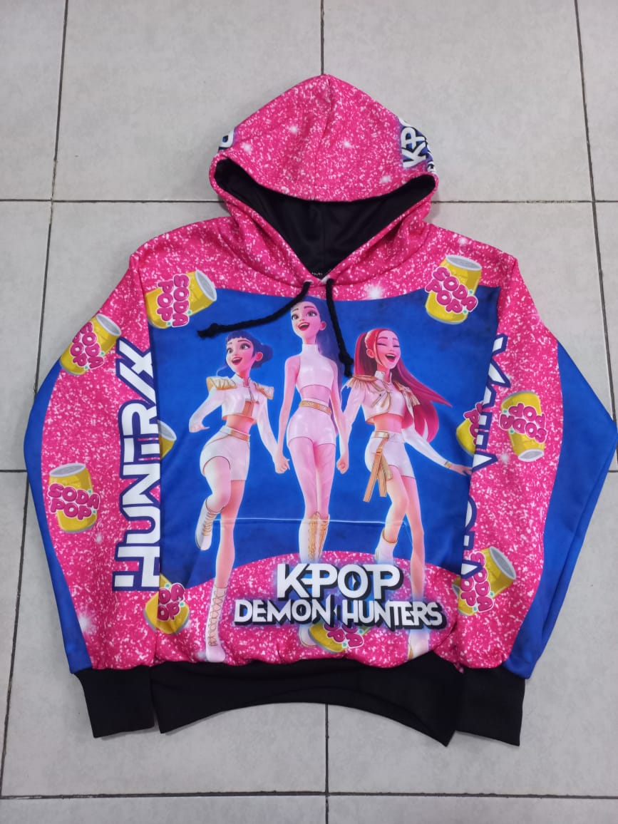 Sudadera Guerreras K-pop Huntrix Rosas