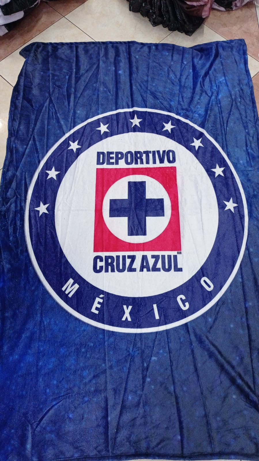 Frazada Cruz Azul Máquina Azul