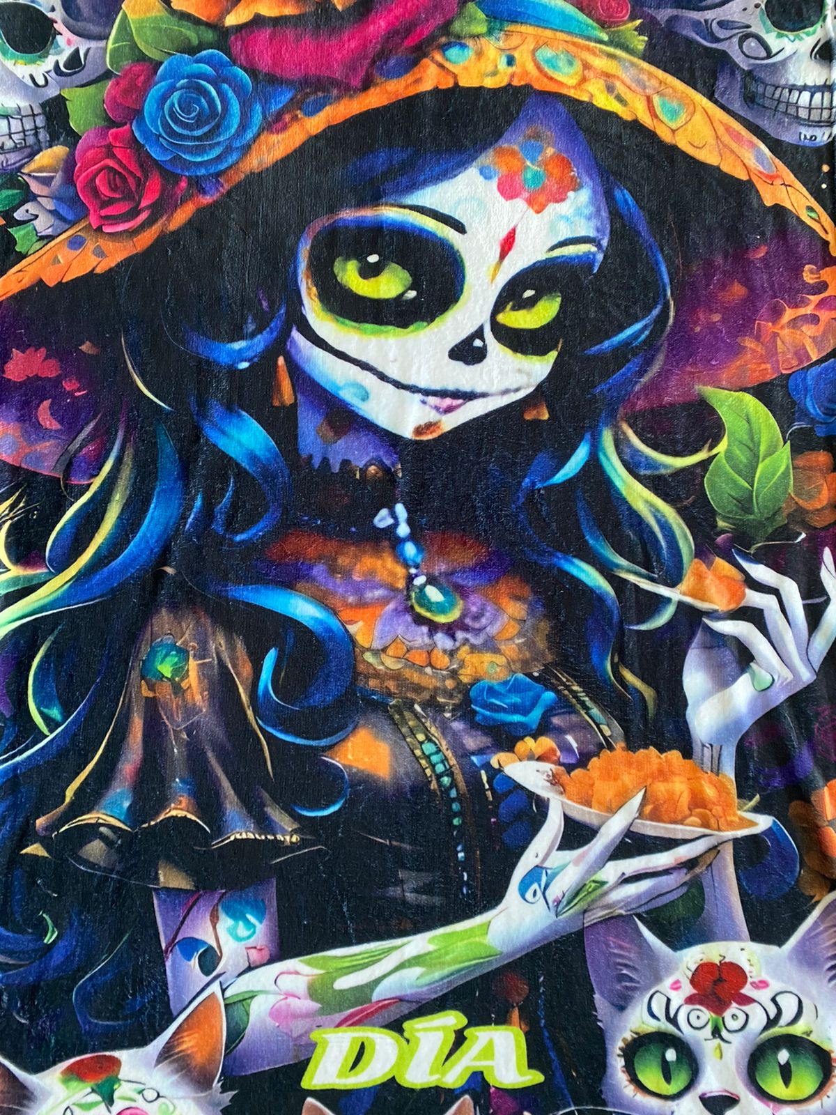 Frazada Día de Muertos