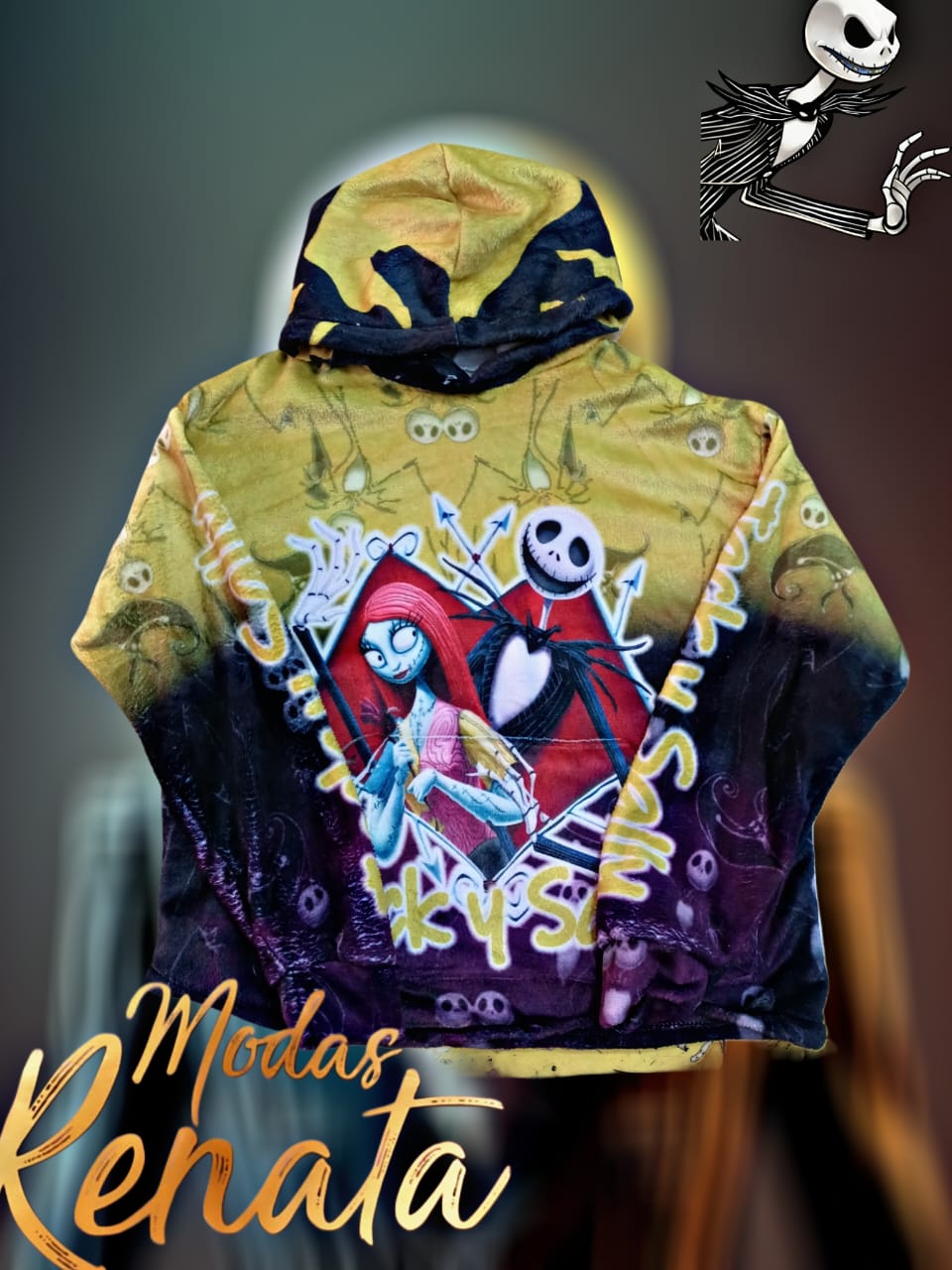 Maxi Sudadera El Extraño Mundo de Jack Skellington y Sally