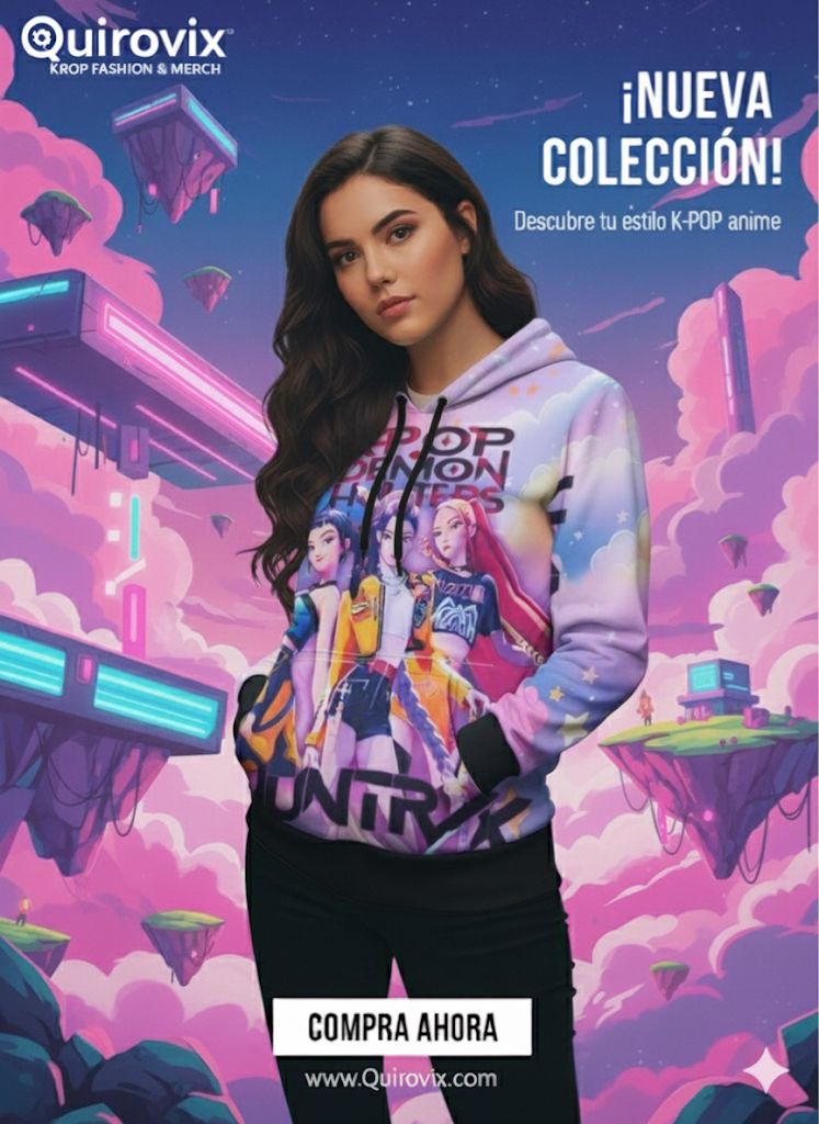 Sudadera Guerreras K-pop Huntrix Nubes
