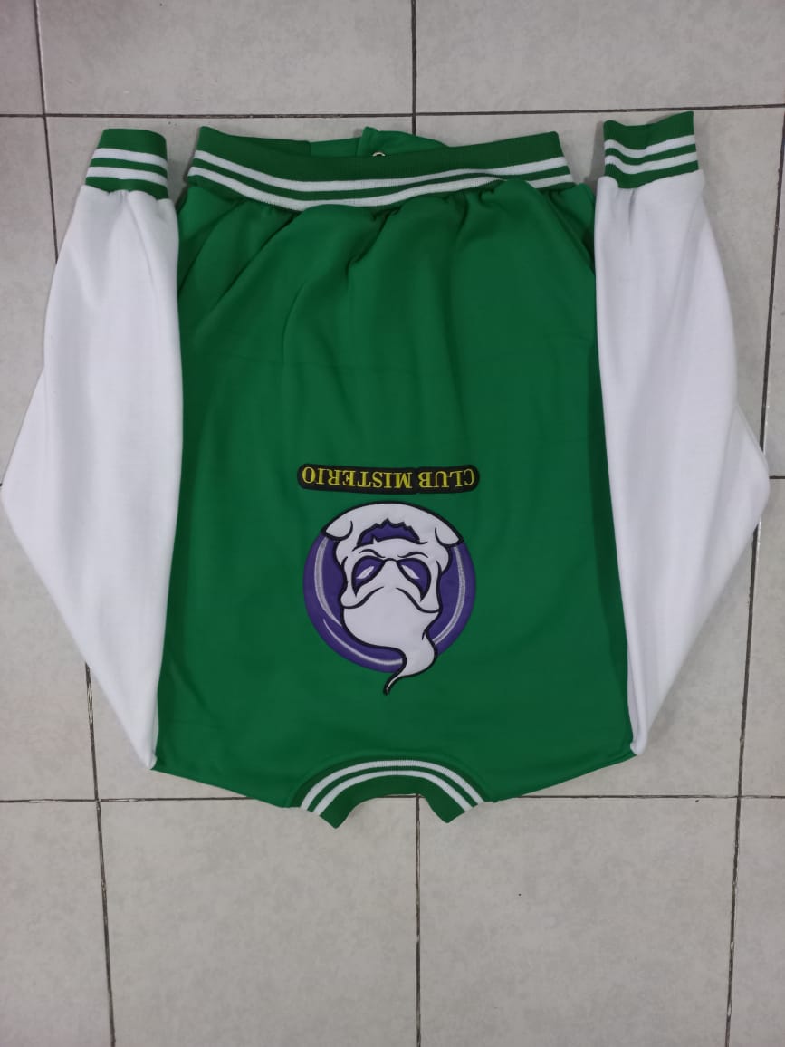 Chamarra Verde Bordada Club Misterio Fede Vigevani